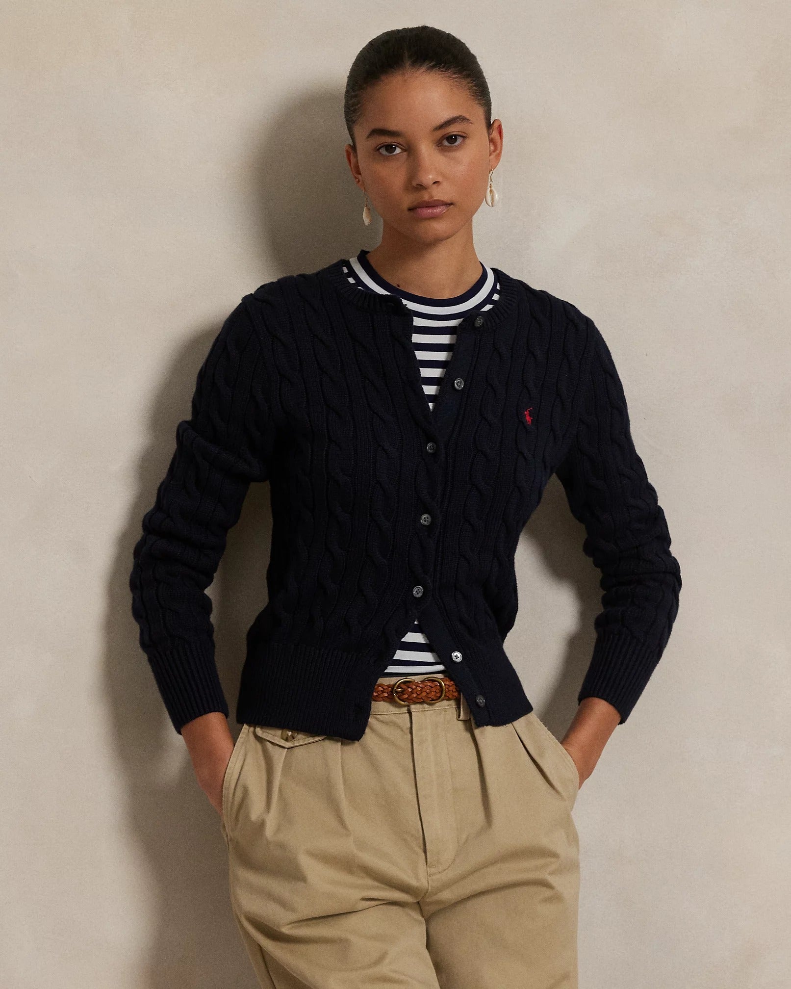 Cardigan R&L | Cotton Cable-Knit